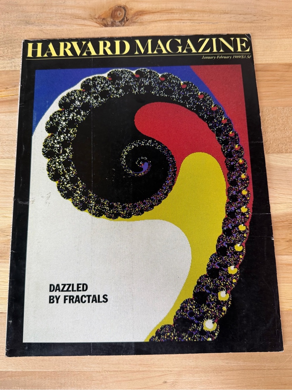 Vintage Harvard Magazine January 1989 Dazzled by Fractals
